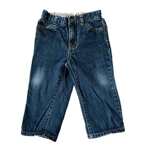 Janie and Jack Dark Wash Blue Jeans, Size 12-18 Months